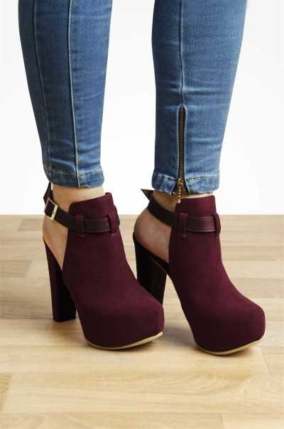 Botines Ariana Rojos