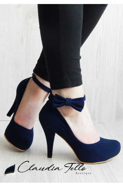 Tacones Victoria Azul