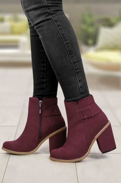 Botines Diana Vinotinto