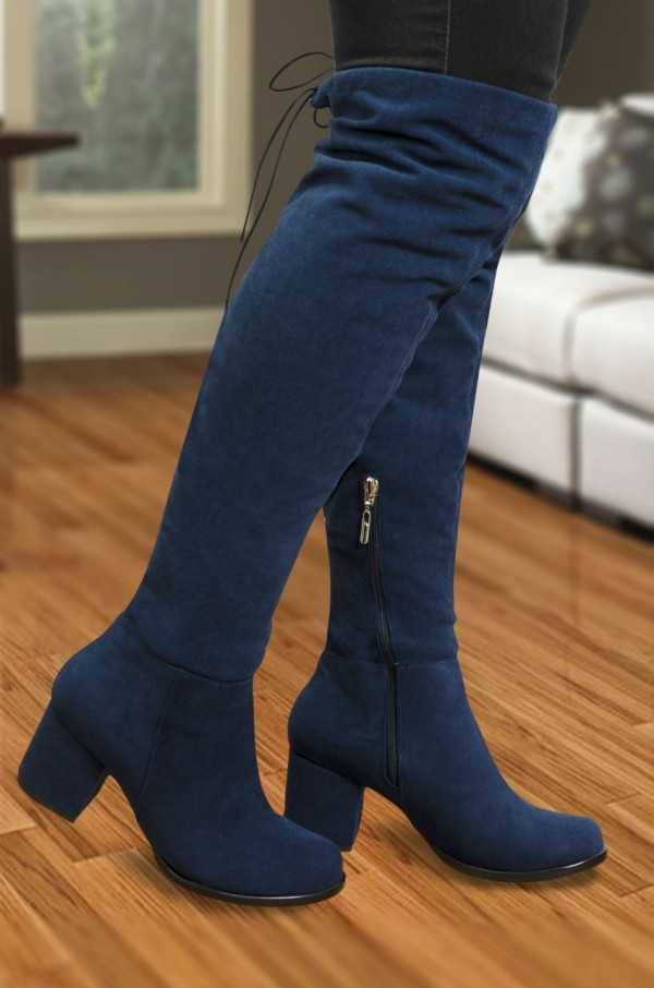 Barbara Blue Boots