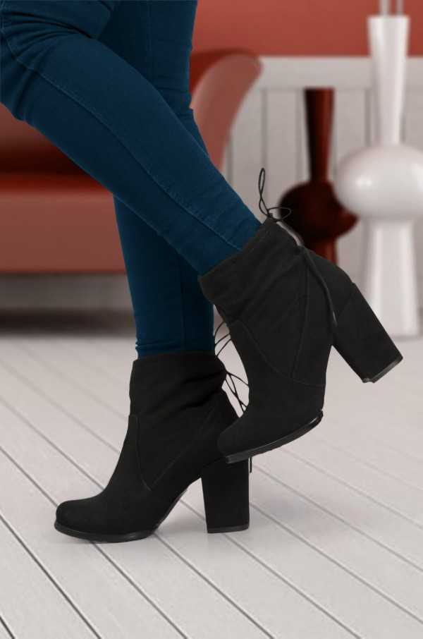 Milena Black Ankle Boots
