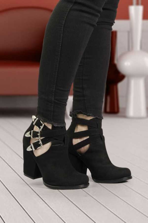 Iris Black Ankle Boots