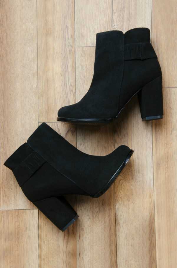 Diana Black Ankle Boots
