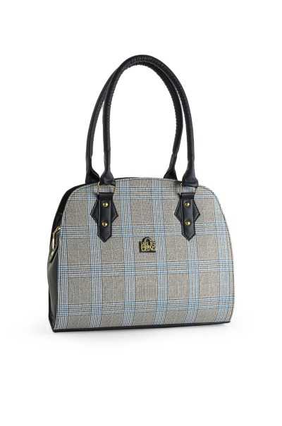 Cartera Perla Tartán (Azul y Gris)