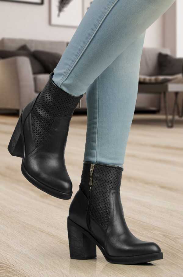 Emily Black Ankle Boots