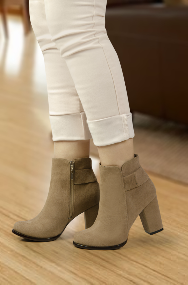 Diana Taupe Ankle Boots