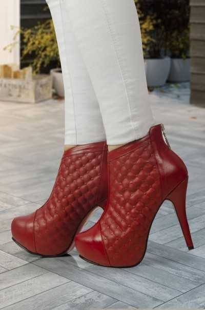 Botines Coco Rojo (Cuero)