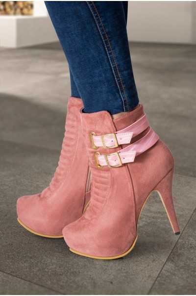 Botines Sara Palo Rosa
